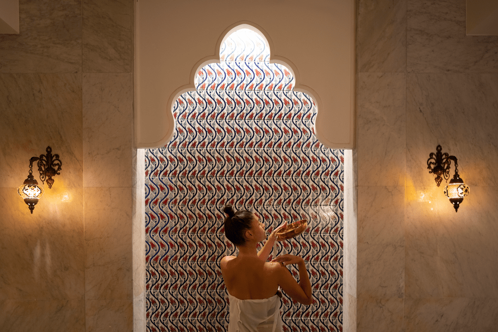 This is a photo of a woman at the Spa of Rixos Bab Al Bahr, a Luxury Wellness Experience in Ras Al Khaimah